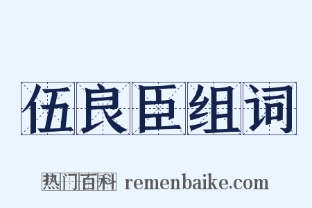 伍良臣组词是什么意思的图片